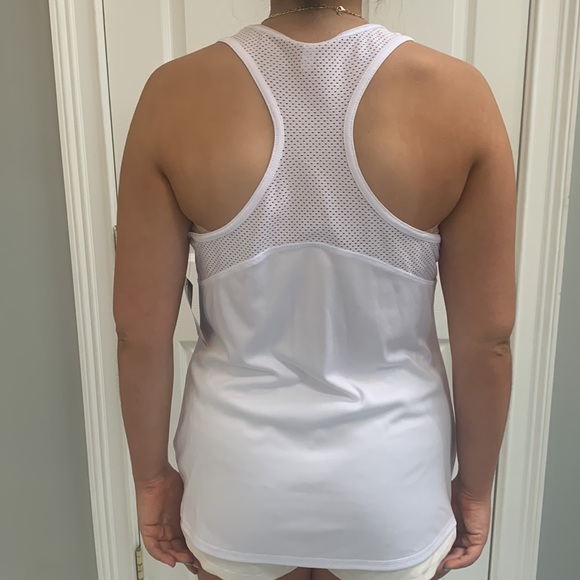 NWT Jockey White Racerback Moisture-Wicking Tank Size M - Picture 3 of 7